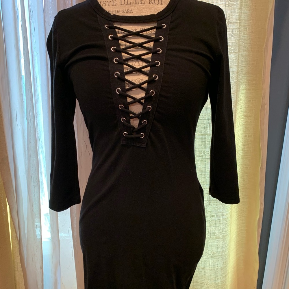 Black Thick Material Dress